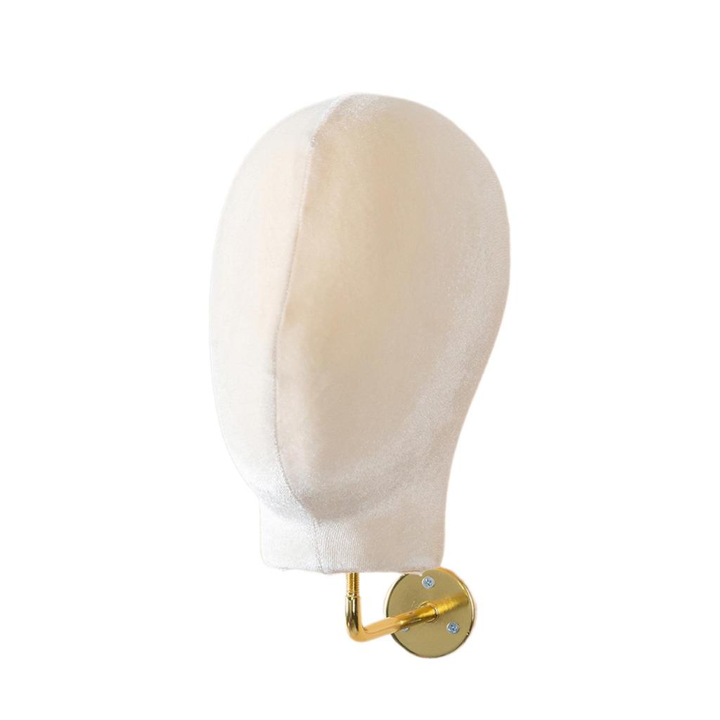 Mannequin Head Model Wall Mount Multipurpose Hat Rack Wig Holder Wig Stand for Wig Headwear Hats Beginner Hairdresser Training