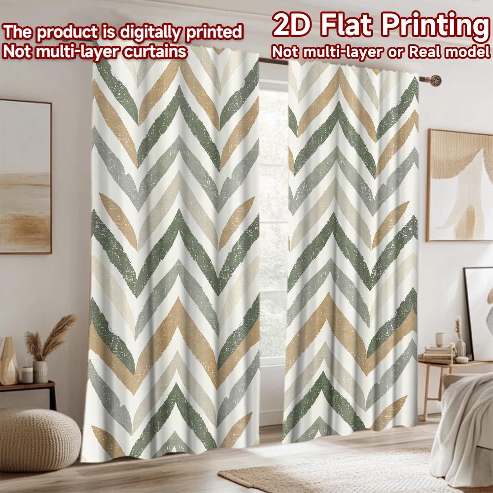 2D flat Photography Backdrop Photography Banner Chevron Zigzag Lines 100% Polyester Vibrant Reunion Perfect for Suitable for