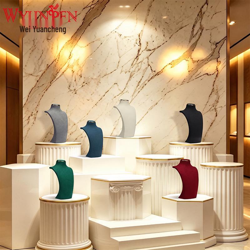 Weiyuanpeng Ultra-fiber Mannequin Necklace Display Stand