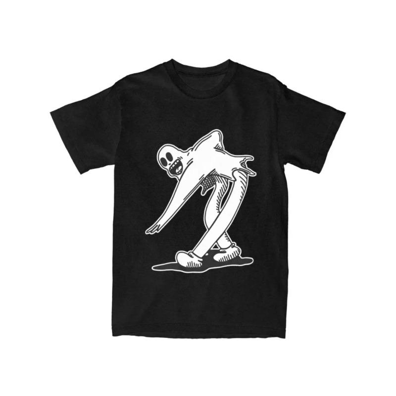 

[Летняя удобная футболка] Новые хип-хоп футболки для мужчин, летняя удобная повседневная футболка с коротким рукавом S чёрный