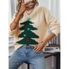 Christmas Tree Pullover Women's Sweaters Autumn Winter Round Neck Loose Holiday Womens Knitted Sweater Elegant Sweater Woman