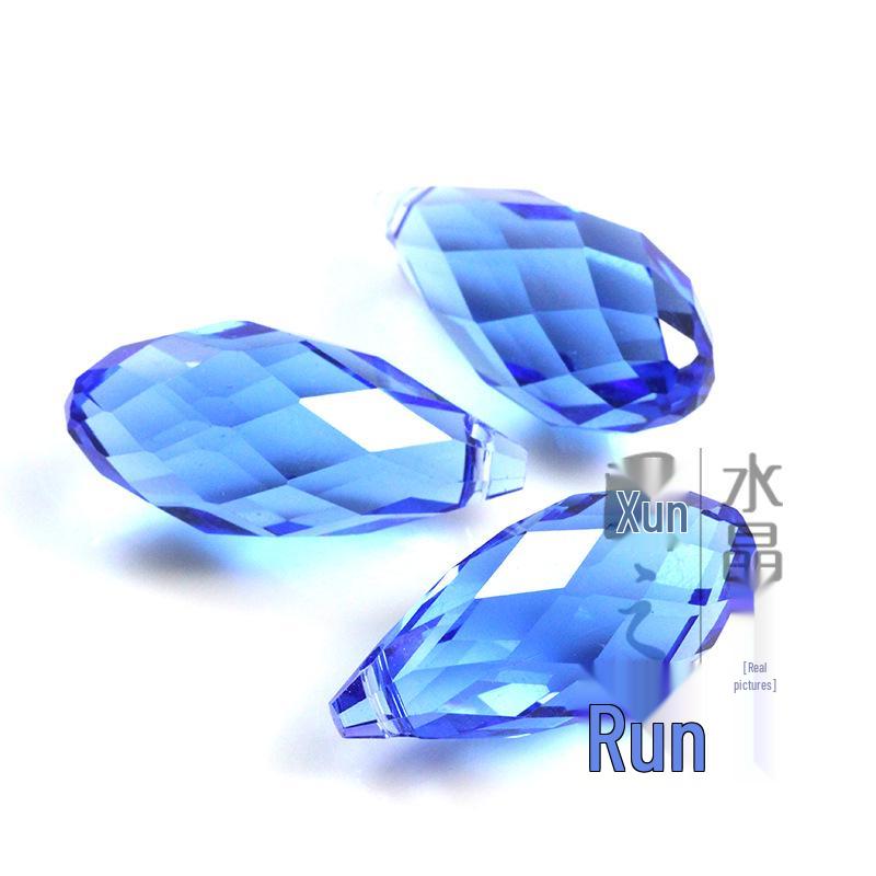 Crystal Glass Teardrop Beads 6x12MM Horizontal Hole for Handmade Jewelry DIY.