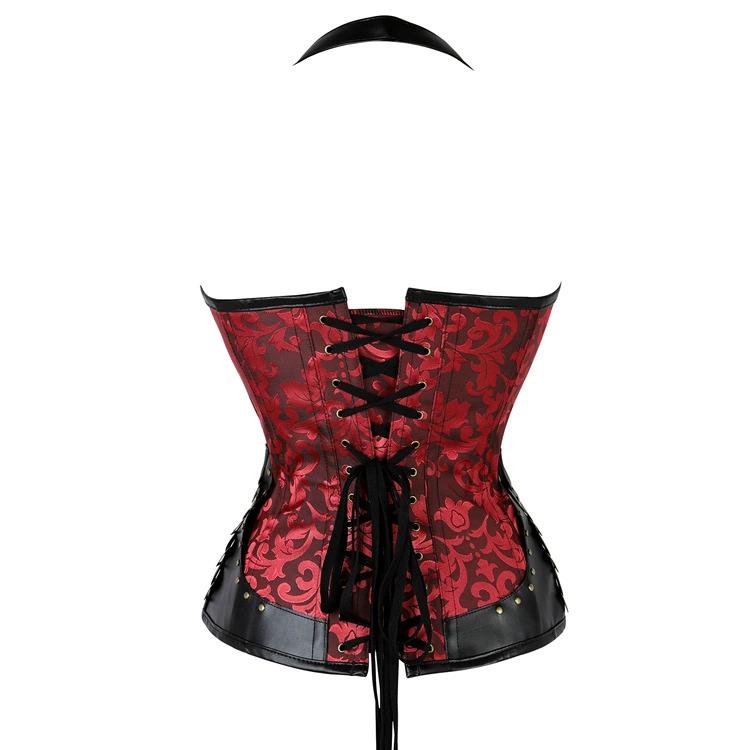 Hanging neck steel bone court Gothic shapewear