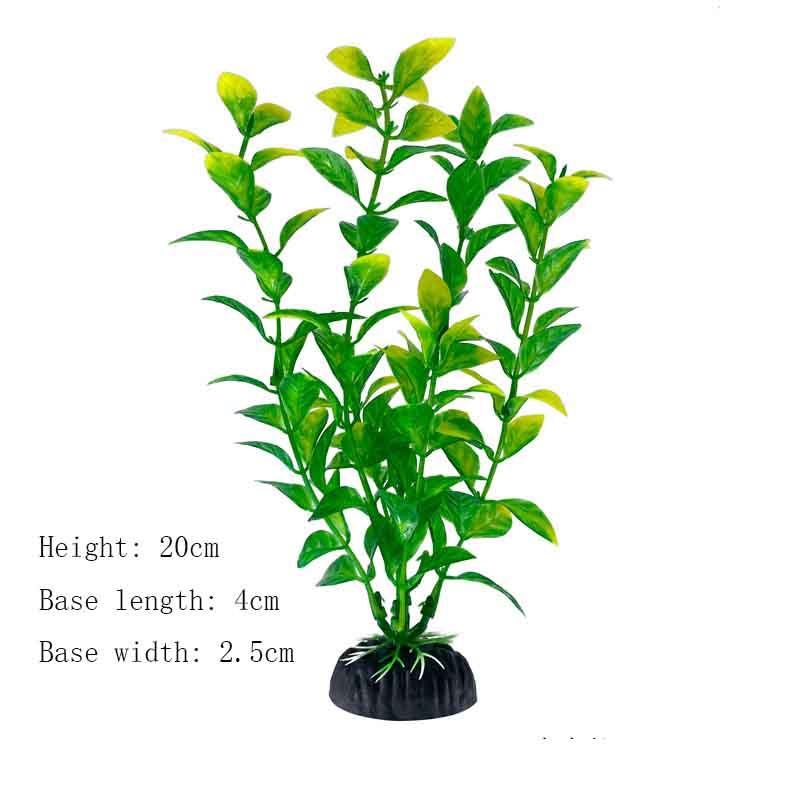 Plantas Artificiais Subaquáticas de Plástico Aquário Tanque de Peixes Aquático Arbusto Falso Grama Aquática Verde Decoração de Simulação de Visualização