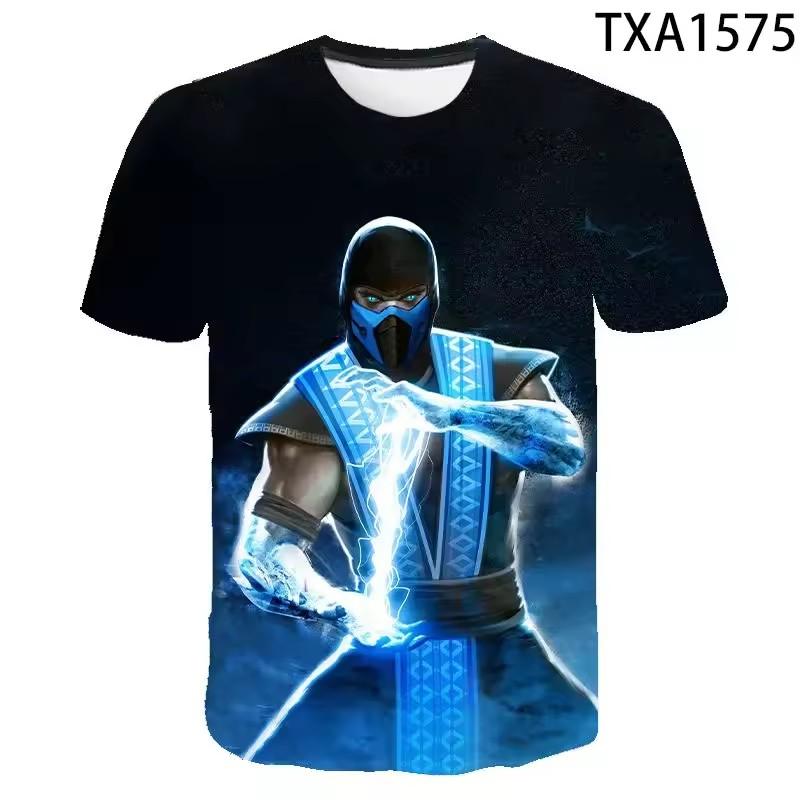 Mortal Kombat 3D T Shirt Men T-Shirt Fighting Game Streetwear Short Sleeve Men Summer Casual Cool Tee Tops