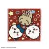 Chiikawa Sparkly Towel Chenille Comes In a Cute 25 X 25 Cm Handkerchief, Pink, Weave, Package, 41-5090250, Approx.