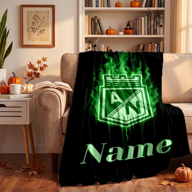 Atletico Nacional Individuelle Flanelldecken Weich Warm Gemütlich Überwürfe für Wohnkultur Feiertagsgeschenke