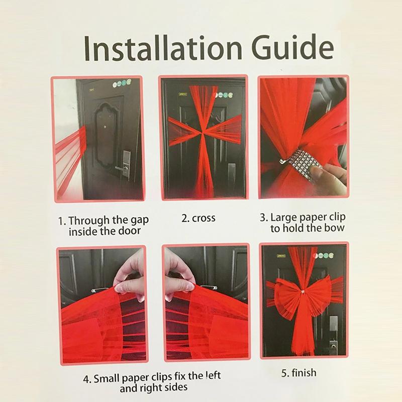 Double-Layer Luxury Door Fully Wrapped Red Extra Large Bow Ribbon Elegant Traditional Christmas Tree Fireplace Decoration