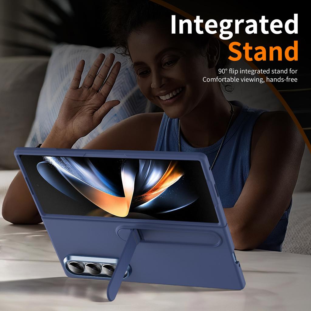 For Samsung Galaxy Z Fold4 5G Case Kickstand Hard PC Phone Cover (without Screen Protector)
