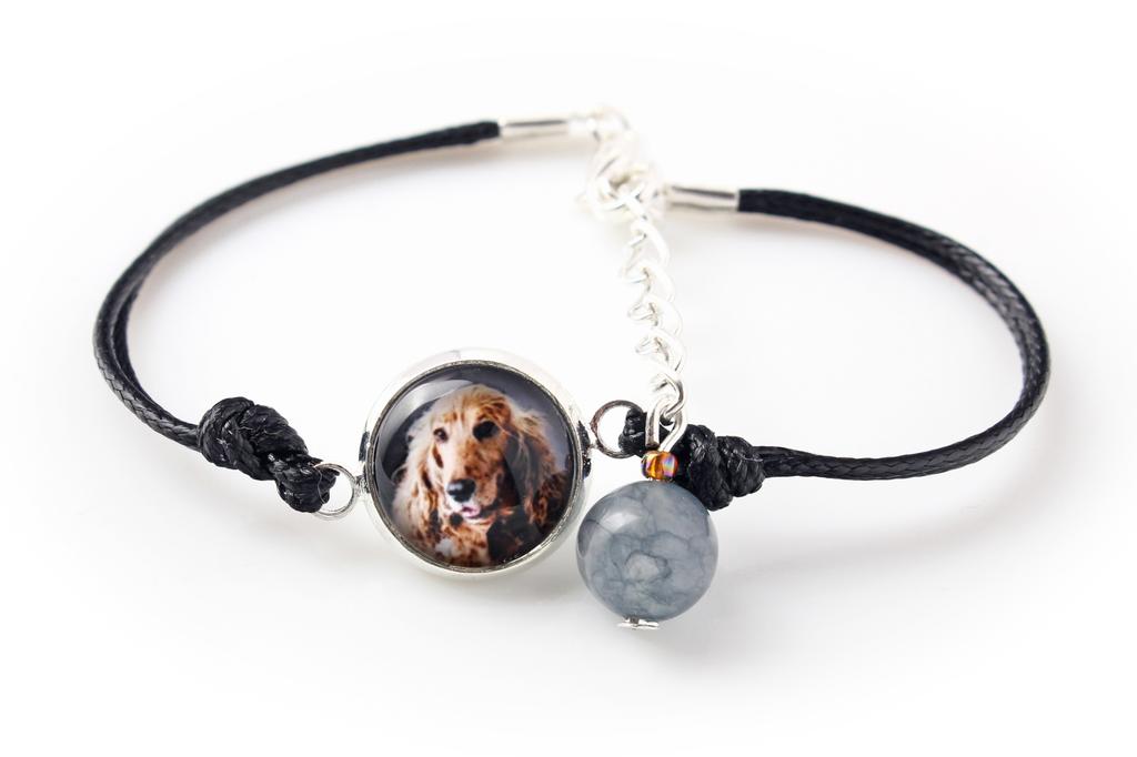 English Cocker Spaniel - bracelet with your photo handmade, unique jewelry from the Art-Dog brand
