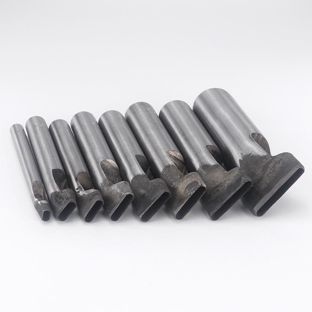 1Pcs Oval Faux Leathercraft Hole Punch Tool, 4Mm Wide, 5-30Mm Long For Diy Bags, Shoes & Belts - Heavy Duty Hand Crafting Tool