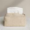 Vintage Aesthetic Tissue Box Container Embroidery Japanese Napkin Holder Portable Toilet Paper Holders Kitchen Organization
