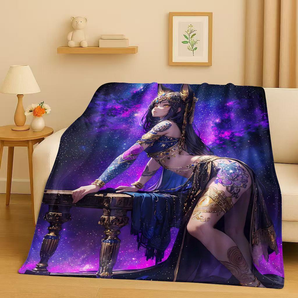 26 Style Sexy Bikini Girls Cartoon Anime Characters Flannel Blanket,Soft Plush Throw for Home Bedroom Bed Sofa Cover Trave Gift