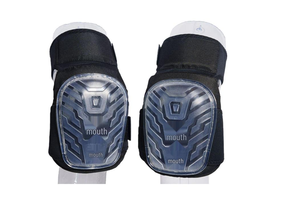 Extended Thick Wear-Resistant Silicone Knee Pad for Outdoor Work & Repair - Non-Slip, Hard Shell Protection
