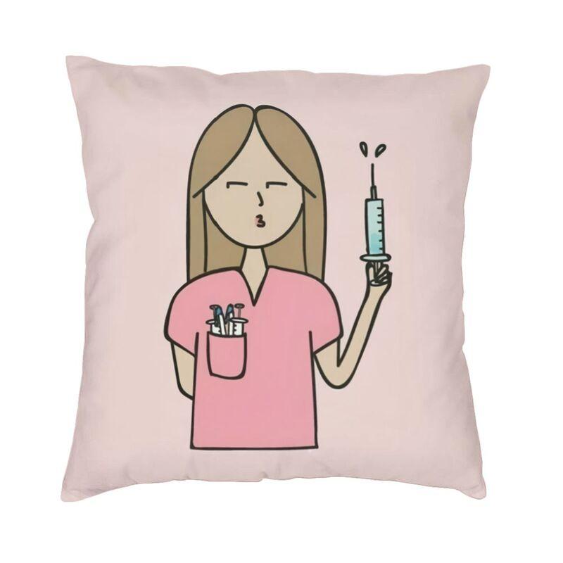 Enfermera En Apuros Doctor Nurse Medicine Square Pillow Cover Home Decorative Cushions Throw Pillow Car Double-Sided Printing
