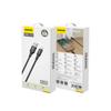 USB-A - iPhone Lightning Cable Braided 3A 30W 1.2m - Black