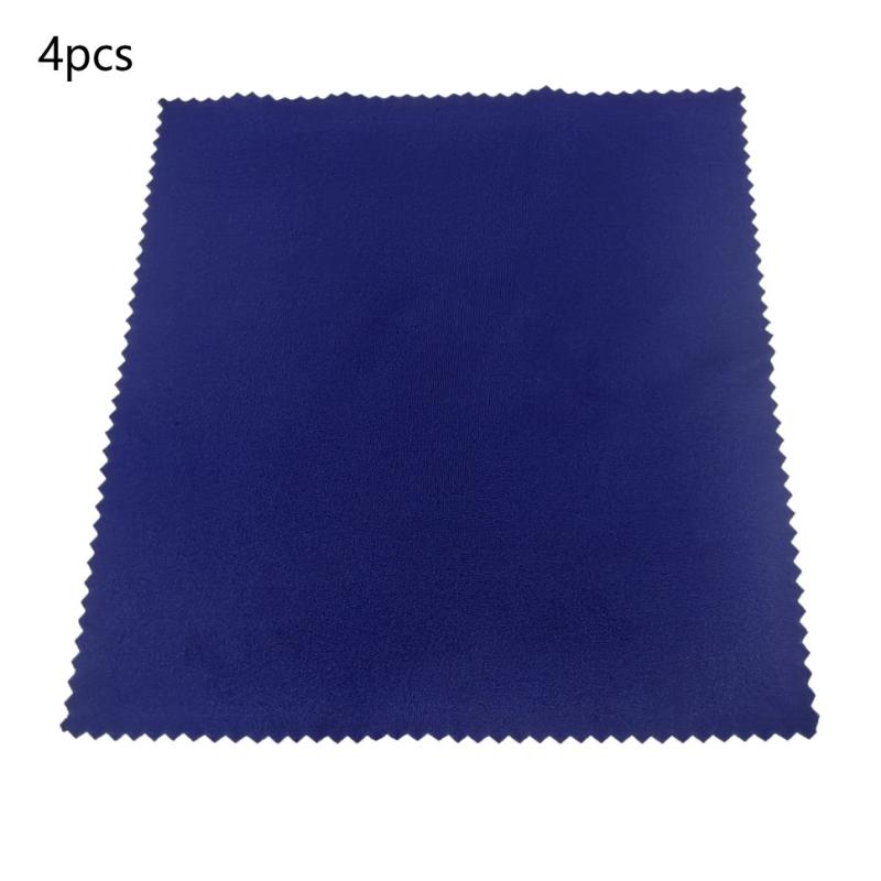 Polishing Cleaning Cloths 4 Pack Accessory Cleaning Cloths Guitar Polishing Microfiber Wax Removal Cloths