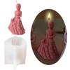 Flexible Silicone Mold Handmade Scented Candle Mould Flower Dress Girl Aromatherapys Jewelry Mold Home Decorations