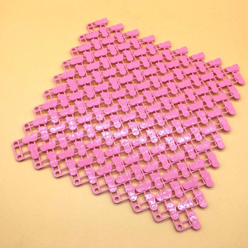 25*25cm Household Bath Toilet Kitchen Waterproof Mat Bathroom Non-slip Splicing Toilet Hollow Drain Mat