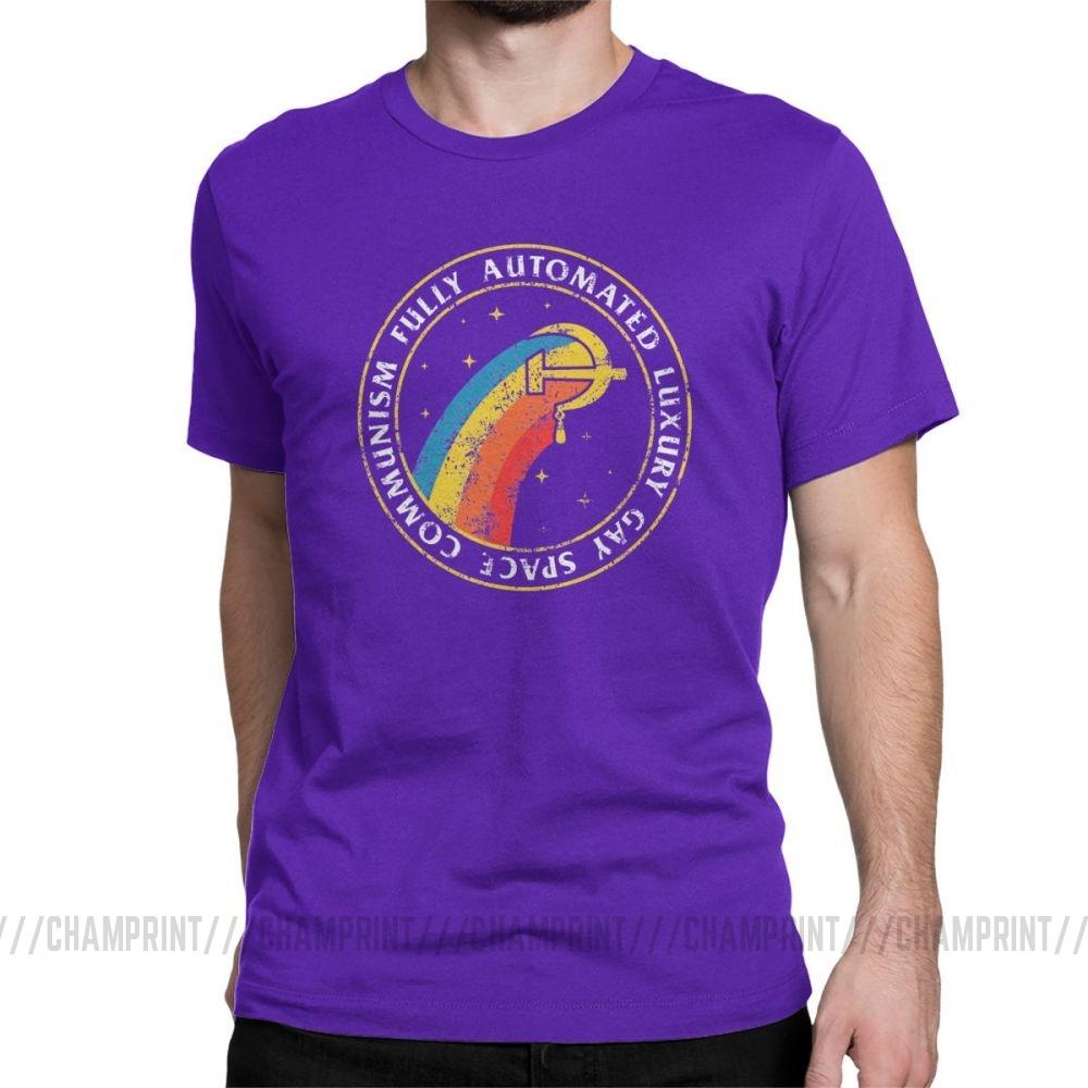Fully Automated Luxury Gay Space Men S T Shirt Communism Marxism Socialism T Shirts Cccp Ussr
