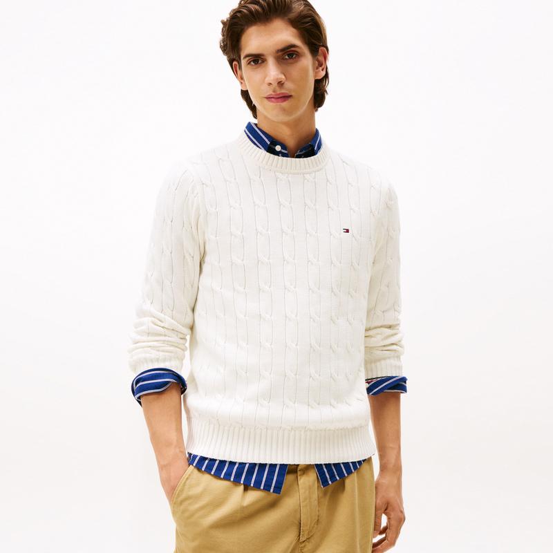 Tommy Hilfiger Knitwear Men's Crew Neck Moderate Straight Fit 78J7706