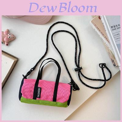 Childrens Nylon Crossbody Bag With Colorblock Design For Kids Daily Use