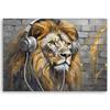 Canvas print, Lion Music Animals