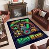 Adventure Travel Theme Crystal Velvet Rug Personalized Custom Name Text Soft Floor Mat Home Decor