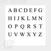 EManco Initial Letter Necklace Stainless Steel Engraved Alphabet Charm Pendant Accessories Women's Jewelry
