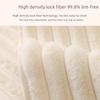 Thick Plush Striped Winter Sofa Cushion - Non-Slip, Soft, Imitation Rabbit Fur