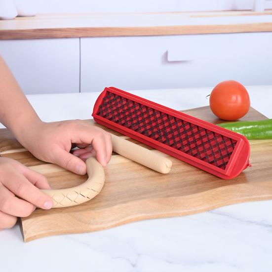 Hot Dog Slicer for Grilling Stainless Steel Waffle Cutter Quick Hot Dog