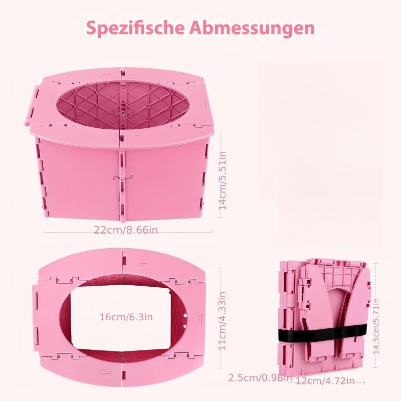 1pcs Car Foldable Toilet Portable Travel Potty for Adults Kids Leak-Proof Design Lightweight Commuting Camping Toilet Seat