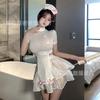 Sexy Lingerie Sexy Temptation Little Nurse Cosplay Hot Halter Top Transparent Skirt