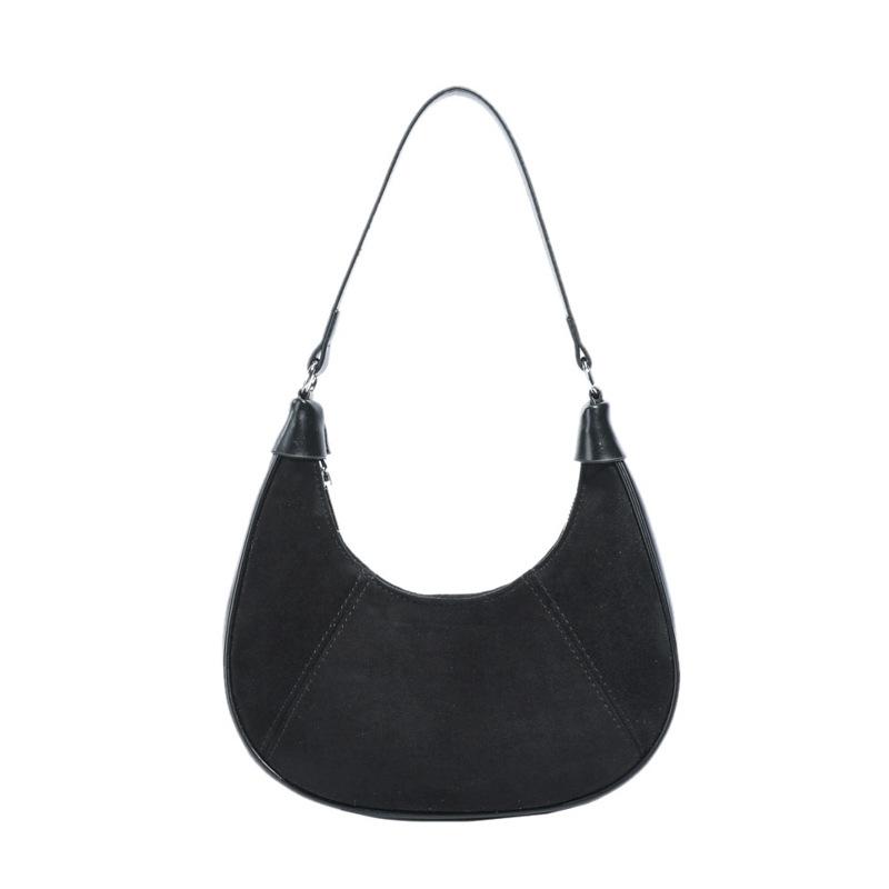 Hochwertige Damen-Umhängetasche mit einer Schulter, Lässige und Nischen-Einfarbige Knödeltasche, Pendler-Achseltasche