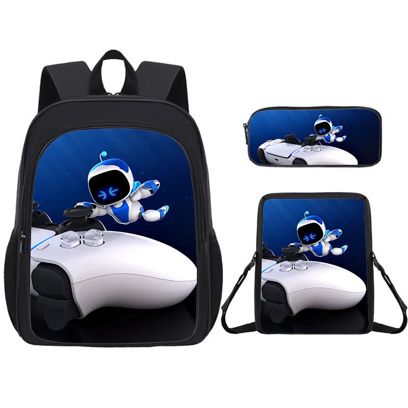 Student Cartoon Backpack Pack With Astro Bot Graphic Printing Design Daily For