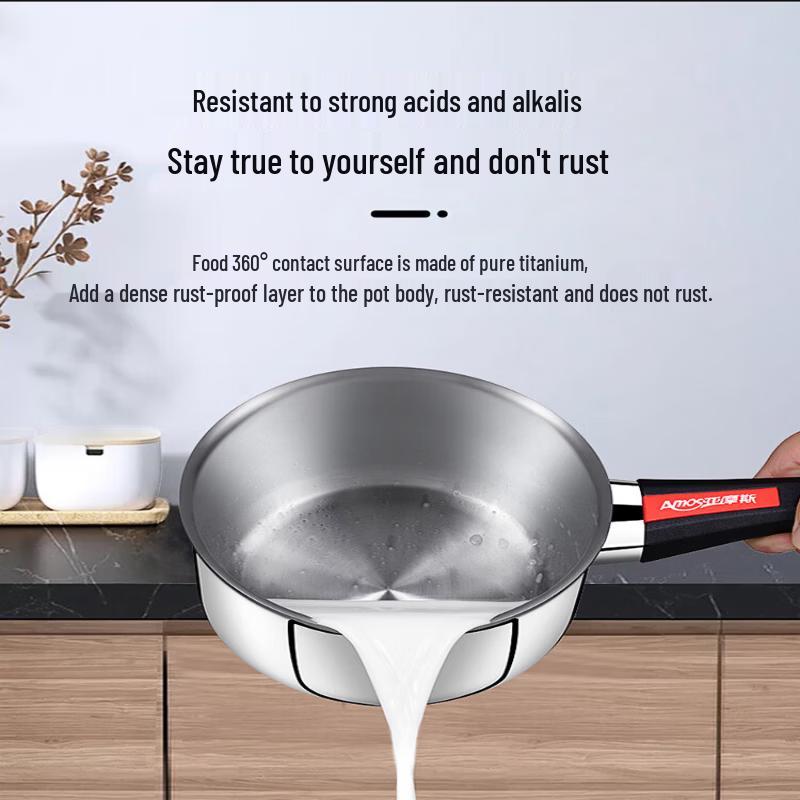 Amos Pure Titanium Milk Pot (1.6L)