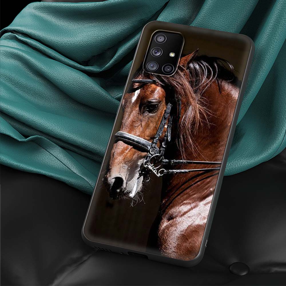 Running Horse Animal Fundas for Samsung Galaxy A70 A50 A40 A20s A30 A10s A20e A10 A02s A01 Phone Case for Samsung A51 A72 Cover