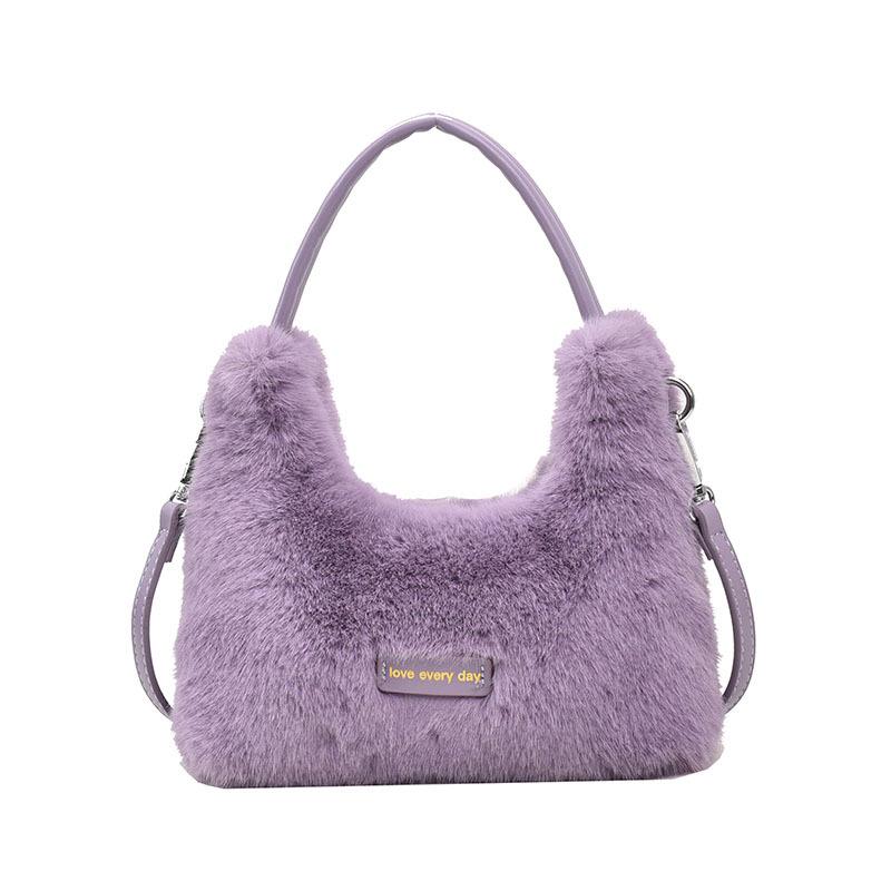 Autumn and winter 2026 new plush bag imitation mink hair handbag Korean fashion messenger imitation fur fur bag