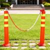 Reflective Elastic Traffic Barrier Post