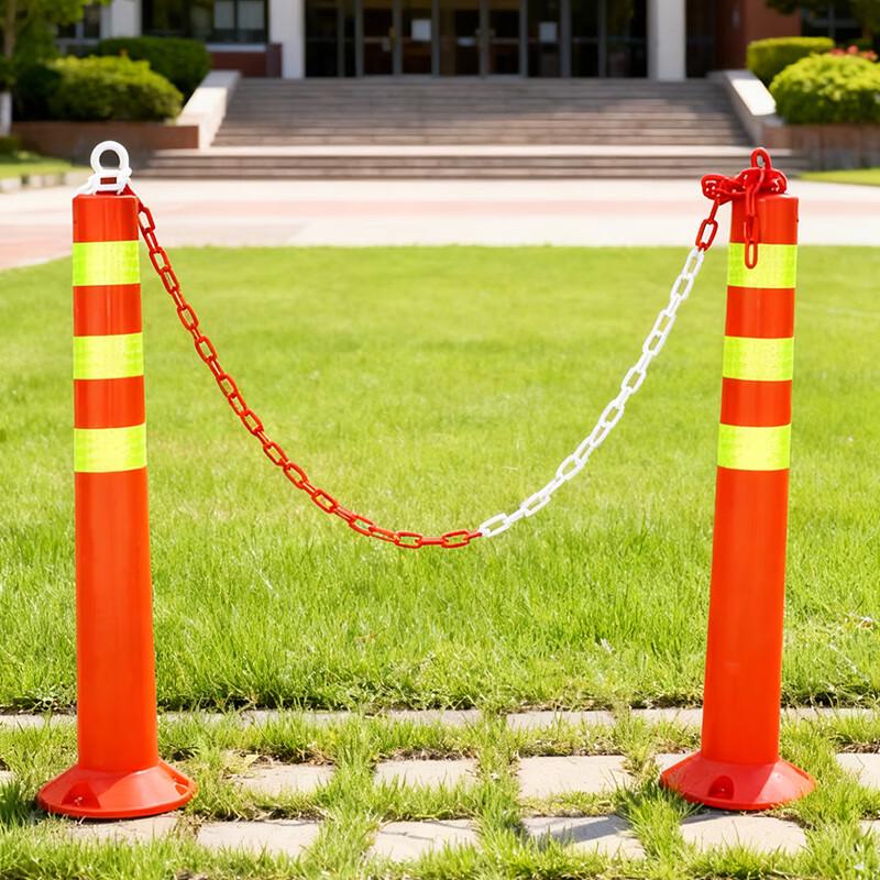 Reflective Elastic Traffic Barrier Post