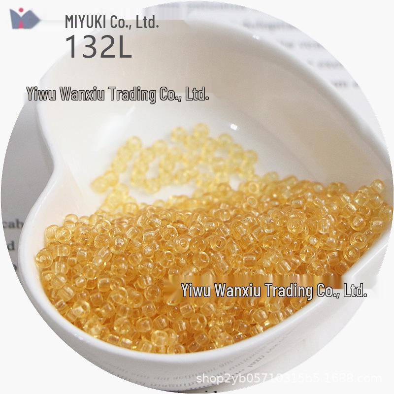 MIYUKI 3mm Transparent Glass Seed Beads for DIY Jewelry Making