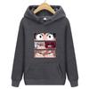 Langermet for menn og kvinner Uformell mote gensere Japansk tegneserie løs hettegenser Komfortabel kreativitet Streetwear
