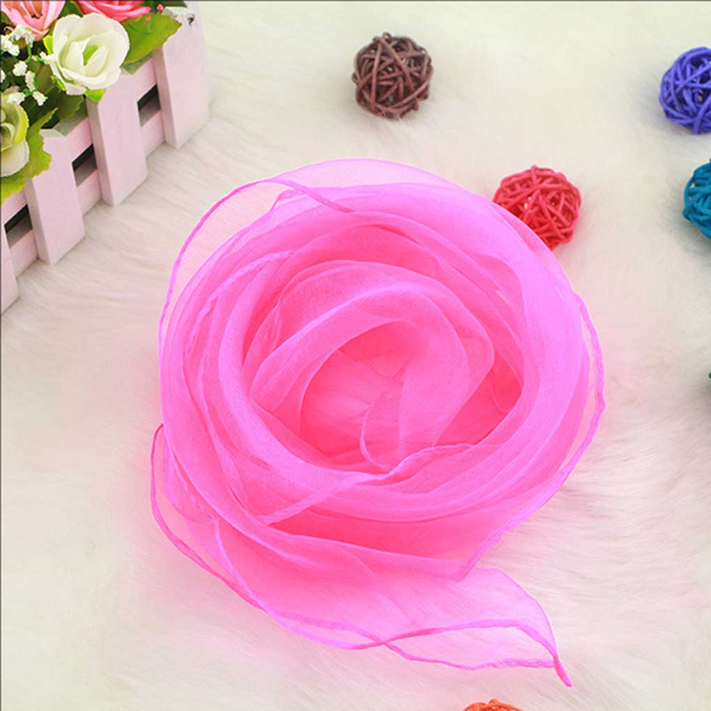 Children Scarf Decoration Fashion Solid Color Scarves Neckerchief Birthday Gifts Dance Dressing for Outdoor Travel School