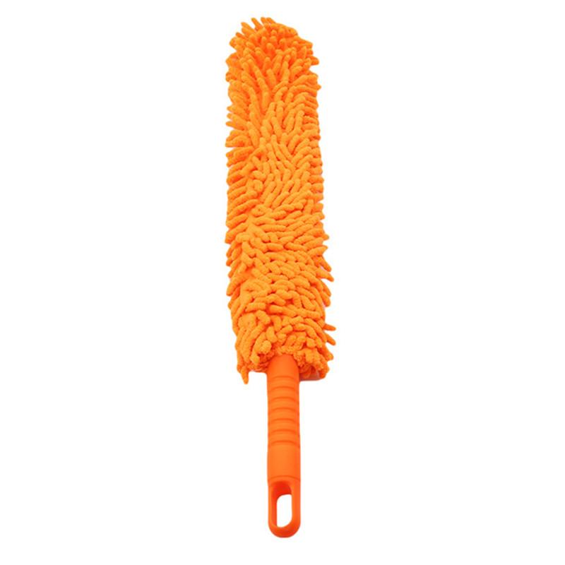 Household Bendable Microfibre Duster with Handle, Cleaning, Home, Car Cleaner, Dust Dust Mites, Portable Dusting Brush оранжевый