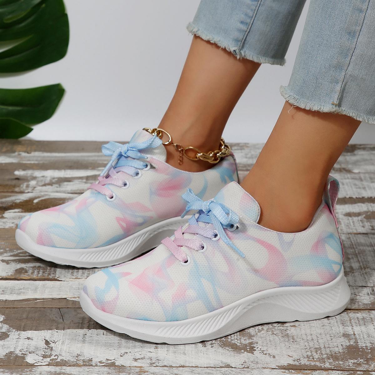 

European and American Style Color Block Women s Sports Shoes 2026 Spring and Autumn New Shallow Mouth Soft Bottom Sneakers 36 baby голубой