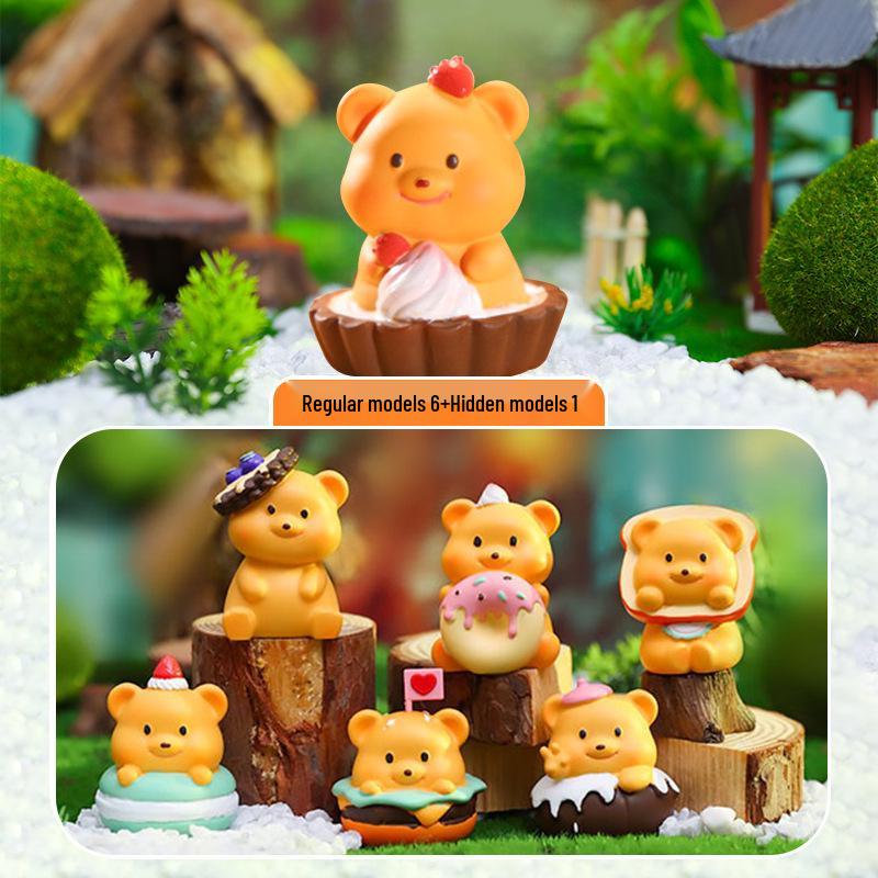

Bamboo Forest Swing Resin Figurine Blind Box - Cute Desk Ornament & Children s Birthday Gift