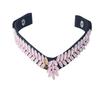 Stylish & Stunning Pink Horse Bridle Snap browband Made from Durable Leather.