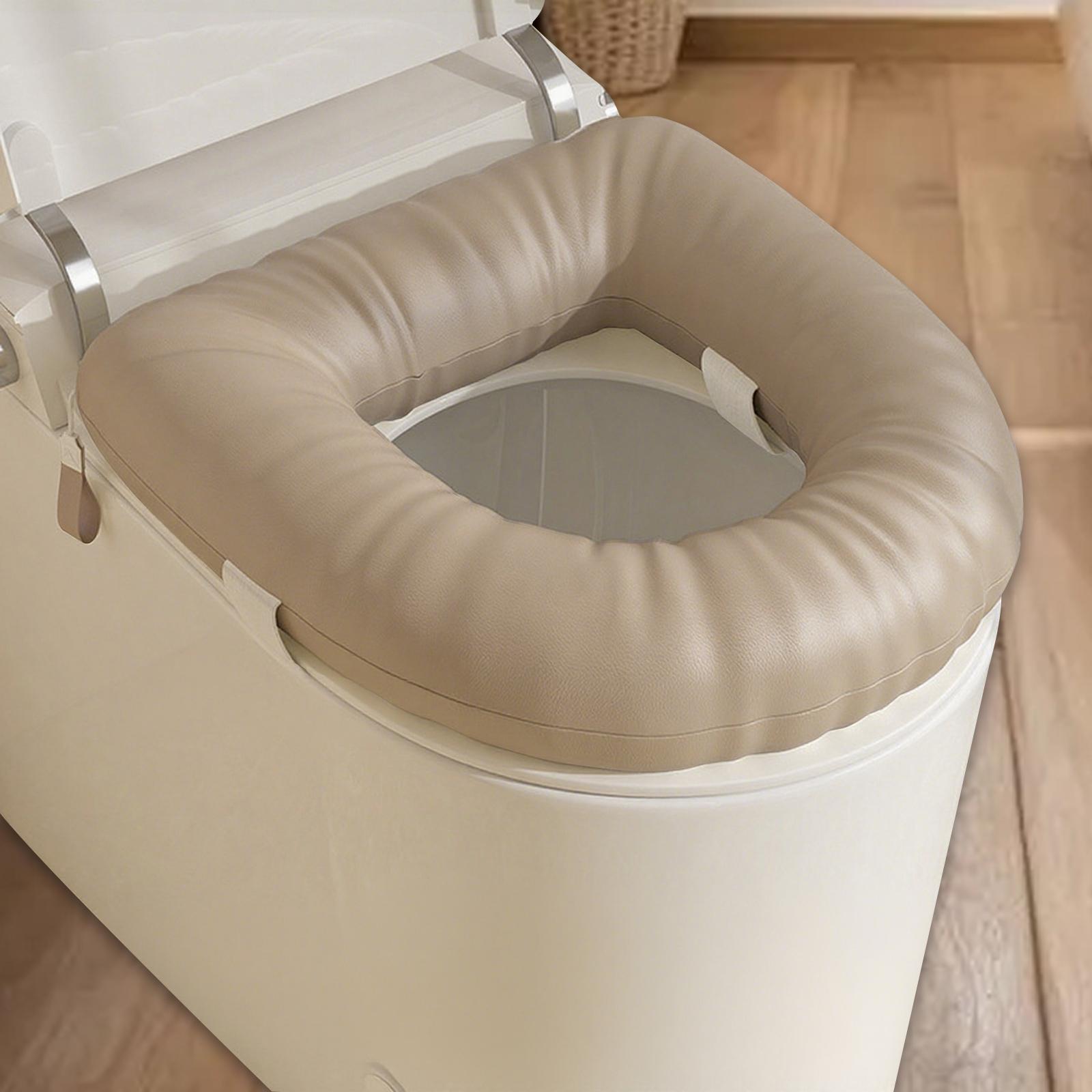 

Toilet Seat Riser Toilet Seat Cover Practical Flexible Reusable Toilet Seat Pad хаки