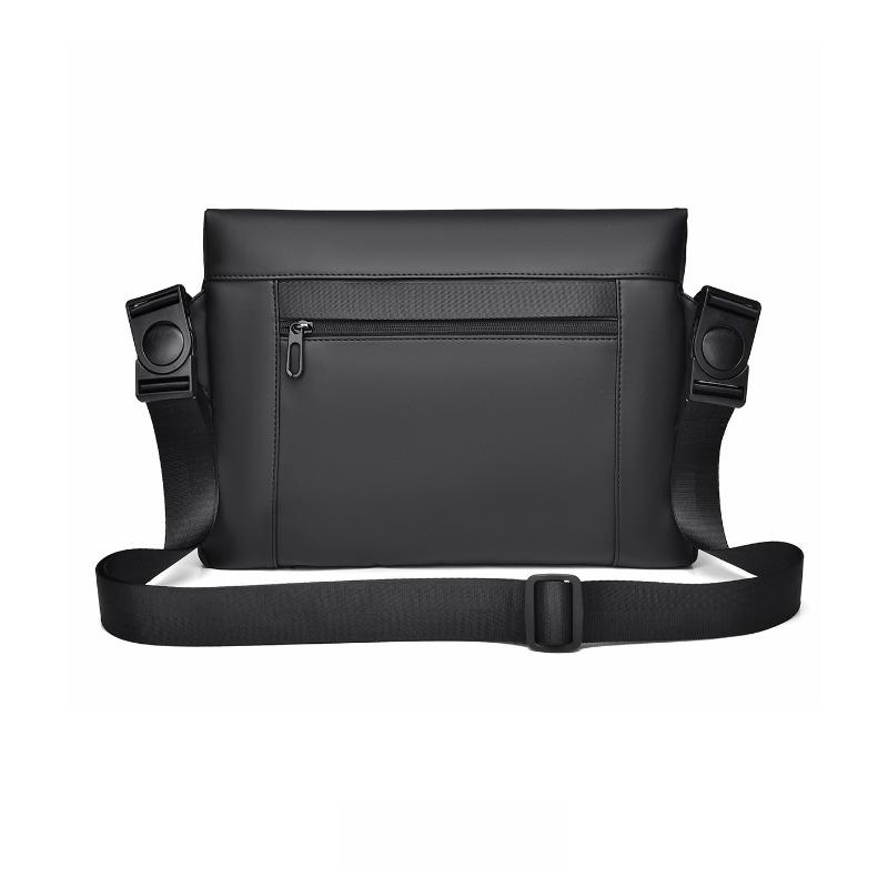 Minimally Designed Men's Crossbody Briefcase, Business Commuting Membrane Single Shoulder Crossbody Bag