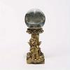 Crystal Ball Stand Resin Ornament Retro Roman Column with Angel Relief Decorative Display